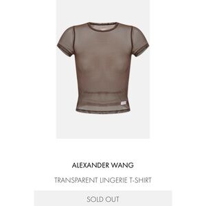 Alexander Wang Transparent T-shirt